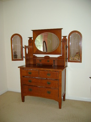 Antique Batwing Dressing Table. Farmhouse Style.