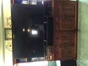 SOLID TIMBER TV ENTERTAINMENT UNIT AND STORAGE 